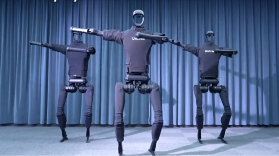 宇树科技-双足+四足人形机器人-全方位模拟人类动作展示