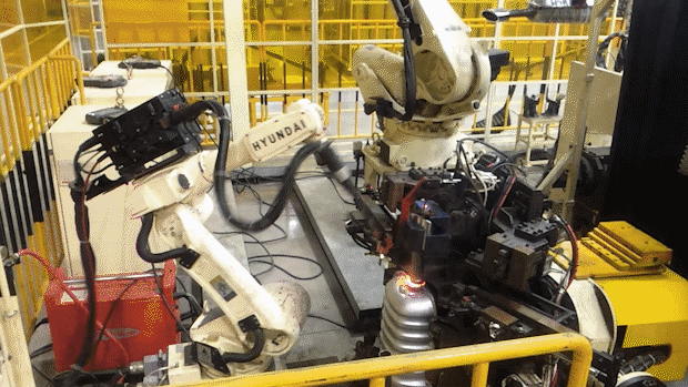 【现代】机器人的焊接"大长腿"之弧焊_工业机器人行业