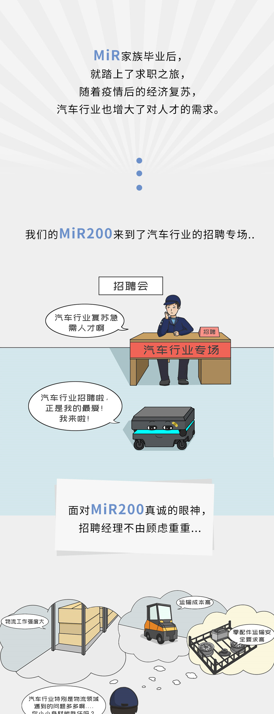【MiR自主移动机器人】汽车行业丨小身材大能量，MiR200优化物流运输之道