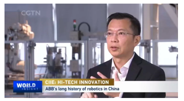【ABB】和中国国际电视台一起探访ABB机器人