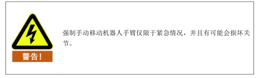 遨博机器人报错代码：强制关节的紧急移动和机器人本体过大力安全保护