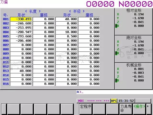 ROBODRILL | 刀具寿命管理功能