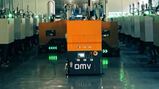 上海汇聚OMV料框抓取机器人